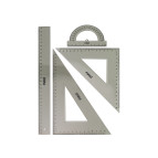 Лінійки-набір 4пр Maxi лінійка 30см + 2угольника + транспортир MX81305