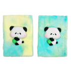 Блокнот з Сквіш Панда А5 80арк Пухнастий, Хутро (мех), асорті 5199