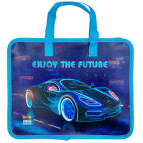 Папка-портфель А4 Kidis пластик на блискавці FC 14087 Enjoy the Future