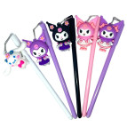 Кулькова ручка з насадкою Куромі Kuromi брелок Лидер асорті, пише синім №7366