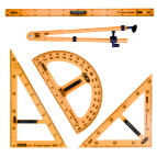 Набір вимірювальних приладів 5пр. Zibi для шкільної дошки TEACHER ZB.5699