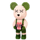 Конструктор 3D Magic Blocks Ведмідь з подарунком 3089 деталей, кор. 33*24,5*5,5см №9109