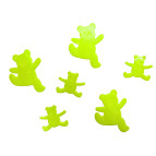 Набір декоративних елементів Fluorescent 13-19см, світятся у темряві, Ведмедики MS-653м