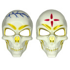 Маска Череп карнавальна з золотим обводом Хеловін (Halloween) 7136