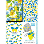 Блокнот А6 48арк МАНДАРИН кліт (дизайн асорті) 22***/226101