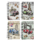 Блокнот на спіралі А6 60арк. Міста з авто, асорті А-342/S-10007