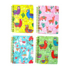 Блокнот на спіралі А6 60арк. Лама, асорті S-64113