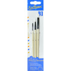 Набір пензлів 3шт. Artist Brushes синтетика (№2,6,8) HB573-6A (мікс)