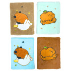 Блокнот Пухнастий Капібара А5 80арк Лидер хутро (мех) асорті M-108