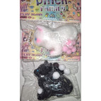 Іграшка антістрес Сквіш Таба Киця сидяча 1шт чорна/біла А8-8