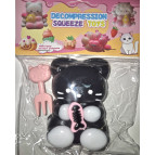 Іграшка антістрес Сквіш Таба Киця з рибкою чорна 1шт АВ-20