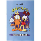 Нотний зошит Kite А4 20арк Garfield GF25-404
