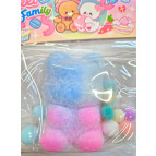 Іграшка антістрес Сквіш Таба Киця кольорова з ворсою 7см А7-7