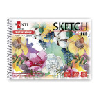 Альбом для акварелі Santi А4 (21*29,7см) Paper Watercolour Collection 20арк 200г/м Flowers 130499