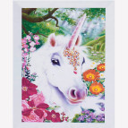 Алмазна мозаїка по номерам на холсті 20*30см Josef Otten EJS24595 Єдиноріг