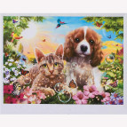 Алмазна мозаїка по номерам на холсті 20*30см Josef Otten EJS24599 Друзі