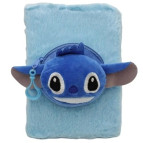 Блокнот Пухнастий Стіч А5 80л. Лидер Мех з гаманцем на блискавці, клітинку №2206-5