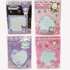 Папір для нотаток з липким шаром фігурн 76*76мм 25арк Друзі Куромі Kuromi, асорті №14-002