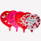 Повітряна кулька фольга Серце I Love you 47 см, асорті 9036-47