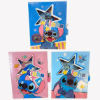 Блокнот с замком 13*16,5 50арк Лидер в карт кор ТВП Стіч 64K-В-0360