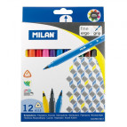 Фломастери 12кол. Milan тригранні 6112/06121212