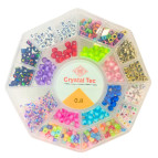 Набір бісеру у пластиковому футлярі Crystal Tec "Восьмигранник" 18*18см №58