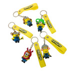 Брелок гумовий Посіпака 5-5,5см зі стрічкою, асорті №MS24-12-191