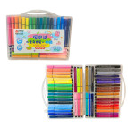 Фломастери 48 кол. Aodemei Washable тригранні, змиваємі 6133-48 у пласт боксі