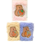 Блокнот Пухнастий Капібара А5 80арк Лидер хутро (мех) асорті M-115