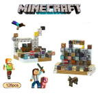 Конструктор 3D магнітний Magnetic Cube Minecraft майнкрафт, кор. 29*18*5см, 128 дет 2*2см №15/Н007