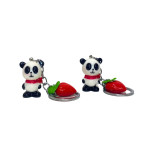 Брелок пластик. Панда 3,5см з сердечком, асорті №ВТ-3055