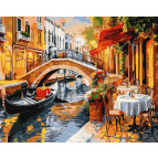 Картина  по номер. на холсті 40*50см Идейка КН3660 Венеційські вулиці