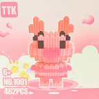 Конструктор 3D Blocks TTK №1001, кор. 10,5*10,5*10,5см, 462 дет К01*