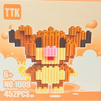 Конструктор 3D Blocks TTK №1009, кор. 10,5*10,5*10,5см, 452 дет К01*