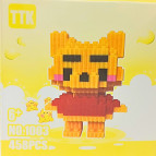 Конструктор 3D Blocks TTK №1003, кор. 10,5*10,5*10,5см, 458 дет К01*