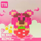 Конструктор 3D Blocks TTK №1004, кор. 10,5*10,5*10,5см, 452 дет К01*