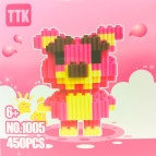 Конструктор 3D Blocks TTK №1005, кор. 10,5*10,5*10,5см, 450 дет К01*