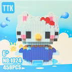 Конструктор 3D Blocks TTK №1024, кор. 10,5*10,5*10,5см, 458 дет К01*