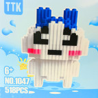 Конструктор 3D Blocks TTK №1047, кор. 10,5*10,5*10,5см, 518 дет К01*
