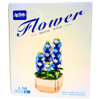 Конструктор 3D Blocks Flower Блакитні дзвіночки, кор. 12,8*10,8*6см, 205 дет Z-61616