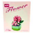Конструктор 3D Blocks Flower Рожеві гіацинти, кор. 12,8*10,8*6см, 205 дет Z-61617