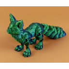 Іграшка пластик 3Д-принт Лисиця райдужная 12см, асорті 6261