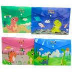 Папка-конверт А4 з кнопкою з принтом Лидер 2201-1930 Діно