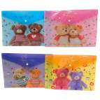 Папка-конверт А4 з кнопкою з принтом Лидер 2201-1931 Ведмедики