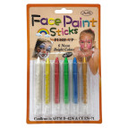 Аквагрим для обличчя олівці 6кол Face Paints HuaBa Перламутр D-4236/EN-71/9146