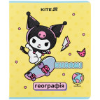Зошит шкільний А5+ 48арк Kite предметний кл. Kuromi Географія HK25-240-5
