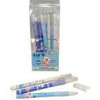 Гелева ручка Пиши-стирай Erasable Puppy Benny пише синім GP-8209 ігольчатий накінечник