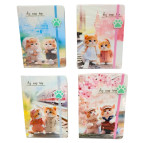 Блокнот А5 80арк Лидер 1079 на гумках Киці, асорті