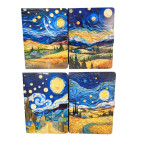 Блокнот А6 112арк Лидер 8500-4 з магнітним клапаном Ван Гог