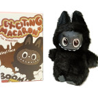 Іграшка фігурка-брелок Лабубу 4 сезон Black Чорна 17см